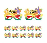 12Pcs Easter Bunny Party Favor Eyeglasses,Funny Rabbit Colorful Eggs Glasses for Kids Spring Easter Accessories Party Favors