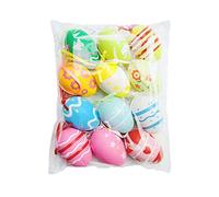 12Pcs Easter Colorful Eggs Handicraft Hanging Pendant, J