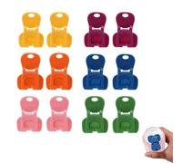 12PCS Easy Tab Can Opener & Drink Protector Covers, Reusable Dustproof Bug-Proof Beverage Lids for Beer, Soda, Pop Cans, Effort-Saving Manual Tin Clip Tabs for Picnic, Party, BBQ, Camping (Multicolor)