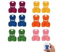 12pcs Easy Tab Opener and Drink Protector, Beverage Barricade Can Complete Covers for Pop, Beer, Soda, Drink Ring Pull Cans Plastic Manual Lifters Tin Clips Aid for Picnic Party BBQ Camping