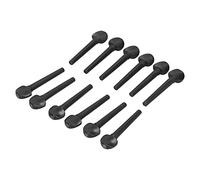 12Pcs Ebony Peg 8.7cm Wooden Tuning Replacement Accessories with Fisheye for Oud Violin Fiddle