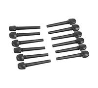 12Pcs Ebony Pegs Non Slip Wooden Tuning Accessories, 8.7cm Replacement with Comfortable Hand Feeling, Fisheye Inlay Craftsmanship for Oud Violin Fiddle
