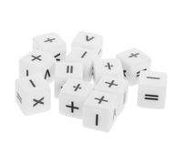 12pcs Educational for Fun Learning Dice Game Accessory Engaging Arithmetic Teaching Tools for Classroom Home Use Boosts Math Skills with Playful Design