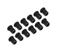12PCS Electric Guitar Ferrules Replacement Kit Standard Metal String Bushings Glossy Iron Alloy Pressure Enhancement Accessories for Secure String Anchoring Durability Upgrade