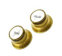 12pcs Electric Guitar Knobs 2T2V Volume Tone And Speed Control Accessories Guitar Knobs For Adult Beginners(Gold T6 V6)