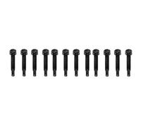 12Pcs Electric Guitar Neck Mounting Screws Rustproof Versatile Screws Iron Material (Black)