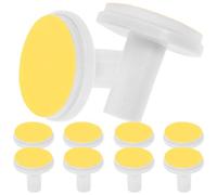 12pcs Electric Nail File Replacement Heads for Adults, Yellow | Sandpaper and Plastic Pads, Broad Fit for Electric Trimmers, Gentle Nail Care, Standard Baby Trimmer Touch-ups