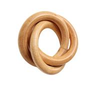 12Pcs Elegant Napkin Buckles Simple Three Circles Rings Parties Table Decoration For Dining Table Setting Wood Three Circles Rings Weddings Party Supplies Decorations