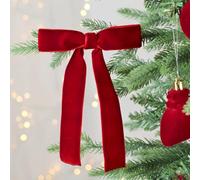 12pcs Elegant Velvet Wine Red Bows, for Christmas Tree Decorations Holiday Wreath Window Door Wall Staircase Ornaments