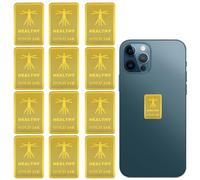 12PCS EMF Blocker for Phone,EMF Sstickers,Gold Anti Radiation Blocker,Shield,Protection Stickers,for Blocking Radiation From Smartphones,Laptops,Tablets,Tvs