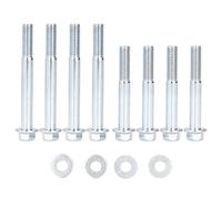 12Pcs Engine Stand Bolt Gasket Kit, Replacement for GM LS LT Series Engines, M10x1.5 Flange Bolt Set with Gaskets for 3rd to 5th Gen LS/LT, Includes Two Lengths 7.8cm and