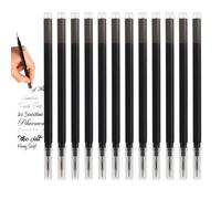 12PCS Erasable Pen Refills, Compatible with Pilot Frixion Pens, Blue Ink, 0.5 mm Stainless Steel Tip Erasable Rollerball Pen - Smooth, Durable Writing Experience