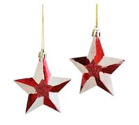12pcs Exquisite Christmas Ornament Santa Claus Mushroom Donut Shape Xmas Tree For For Home Party Wedding Holiday(O)