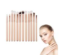 12PCS Eye Makeup Brushes Set Professional Eye Brush Eyeshadow Blender Eyebrow Eyeliner Highlighter Brush Essential Concealer Cosmetics Tool(Beige), eyeshadow brushes