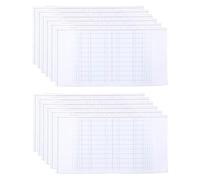 12pcs Eyebrow Stencil Sticker with Scale, PVC Tearable Eyebrow Template Sticker for Drawing and Designing Symmetrical Eyebrows, Disposable Brow Ruler Guide for All Face Shapes