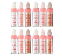 12pcs Fairy highlighter powder stick, Polvo De Hadas Highlighter Patting Powder, highlighter makeup stick body Brightens shimmer Sparkle Natural Patting Glowing Powder for Face Eyes Body