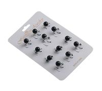 12pcs Faux Pearls Shaped Pins For Hijab Headscarves Lightweight Brooches Accessories For Ladies Formal Attire Pins Hijab