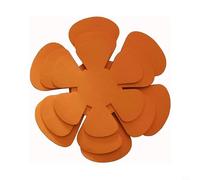 12pcs Felt Pot Pan Protectors Set with 3 Sizes 8/10/12inch Non Scratch Cookware Utensils Tool for Kitchen Space Saving and Cookware (Orange)