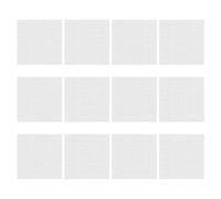 12pcs Fiberglass Mosaic Tile Mesh Sheets 12x12 Inch Adhesive Backing | Precut White Polyester Netting, Even Spacing, Humidity-resistant Hold, Suitable for Glass Pieces, Wet or Dry Installation