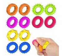 12PCS Fidget Rings, Fidget Ring Kids Sensory Toys for Kids with Autism - Quiet Fidgets Against Anxiety in the Classroom