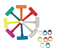 12Pcs Finger Pointer Focus Highlighter, Coloured Reading Strips, Clear Dyslexia Aids Readers Tools for Relieving Eye Strain for Kids Adolescents, Dyslexic Reading Aid Overlays for Dyslexia Children