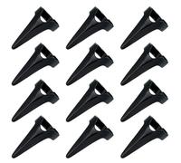 12PCS Finger Stitch Braid Tools - Hair Braiding Nail Rings - Claw Rings for Hair Sectioning - Party and Cosplay Accessories - Black