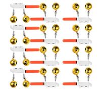 12pcs Fishing Rod Bells with Lights Twin Bite Alarms Green Abs Copper | Rod Tip Fit, Easy Installation and Anti Slip Design, Waterproof Continuous Illumination for Extended Nighttime Angling