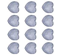 12PCS Flashing Heart Shaped Ice Cubes with Multicolor LED Light for Beverage Decorations Colorful Baby Bath Toy Flashing Heart Ice Cubes