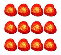 12PCS Flashing Heart Shaped Ice Cubes with Multicolor LED Light for Beverage Decorations Colorful Baby Bath Toy Flashing Heart Ice Cubes