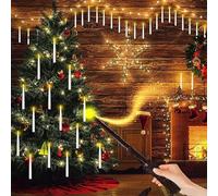 12PCS Floating Candles with Magic Wand Remote for Christmas, Flickering Warm Light LED Taper Candles, Battery Candles Flickering, Christmas Decoration Candles for Home Room Ceiling Closet Outdoor