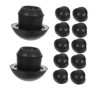 12pcs Floor Bottle Jack Hydraulic Oil Filler Plug 9mm Black Rubber
