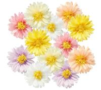 12pcs Flower Decorations Paper Flowers 8inch Mixed Color Flowers Paper Pom Poms Decorations for Wall Backdrop Wedding Baby Shower Garden Tea Party Decor