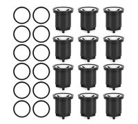 12Pcs Flushometer Repair Set Toilet Flush Valves Replacement Parts Replace Break Vacuum Breaker Flushometer Repair Set