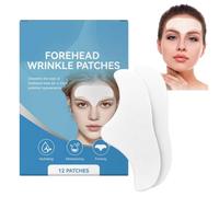 12PCS Forehead Wrinkle Patches, 2026 New Hydrating Collagen Lotion Forehead Patches, Smooths Moisturising Fine Lines Wrinkles, with Aloe, Collagen, Vitamin E, Overnight Face Lifting Patch (1box)