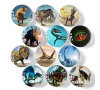 12Pcs Fridge Magnets Dinosaur Refrigerator Magnets Succulent Whiteboard Magnets Kitchen Office Teacher Student Glass Refrigerator Magnet for Mother's Day