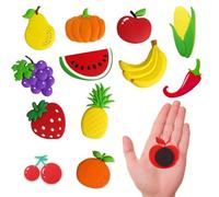 12PCS Fruit Fridge Magnets, Colorful Fridge Magnetic for Toddlers, Safe Toddler Fridge Magnets for Refrigerator, Fun Kids Magnets Toy for Home Decoration & Play Funny Baby Early Education