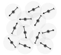 12pcs Game Spinners, Blank Acrylic Clear Game Board with Rotating Arrows Erasable Arrow Spinners for Classroom Activities (Round, Black Arrow)