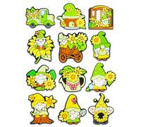 12PCS Game Witch Halloween Christmas Duck Dog Fitness Gnome Cowgirl Farm Animal Shoe Charms for Croc Bubble Slides Clogs Sandals, Animals Shoe Accessories Decorations for Girls Women Teens Adults