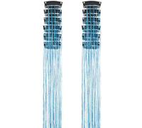 12pcs Glitters Tinsel Clip on Hair Extension Accessories for Shining Party Styles Sensitive Scalp Comfort Daily Activity Insel Hair Extension High Temperature Fibre Glitters