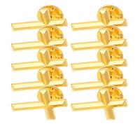 12pcs Gold Cross Pin Religious Badge for Church Meetings and Holidays | Alloy Build, Polished Finish, Sturdy Backing, Suited to Black Suits and White Robes for Clergy