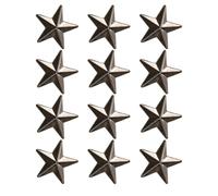 12pcs Gold Tone Star Collar Pin Pentagram Collar Anchor Star Planet Party Business Wear Rust Free Brooch
