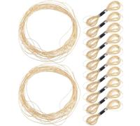 12pcs Golden Metallic Embroidery Thread for Hand Sewing DIY Craft 8m | Polyester Strand, Portable Single Piece, for Fabric and Embroidery Canvas, Glitter Accents for Crafters