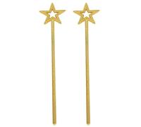 12pcs Golden Star Wand Glitter Plastic Magical