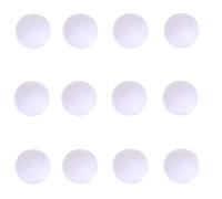 12pcs Golf Ball Plastic Hollow Out Sports Training Tennis White Golfball Round Practice Golf Accessories for Outdoor Play