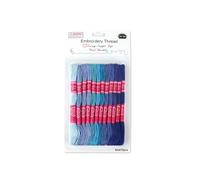 12pcs Gradient Embroidery Thread Blue Cross Stitch Threads 8M,Polyester Thread for Sewing,Knotting and Crafting