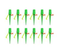 12Pcs Green Adjustable Self Watering Spikes, Plant Watering Devices, Automatic Irrigation Drip System for Outdoor and Indoor Plants