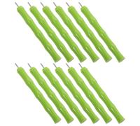 12pcs Green Bamboo Style Paper Quilling Slotted Tool for Card Making
