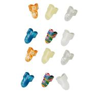 12Pcs Guitar Finger Picks Flat Thumbpicks Plectrums Picks for Fingerstyle Acoustic Guitar, Banjo or Ukulele Enduring Guitar Finger Picks