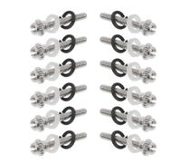 12pcs Guitar Machine Head Mounting Kit M2.5 Silver | Metal Screws with Washers, M2.5 Thread 0.45mm, Exact Fit for Three-in-a-row Hardware