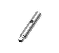 12PCS Guitar Machine Head Steel Shaft String Reel Guitar Tuner Leg for Mid-del Hole Black/Gold/Chrome(Chrome 12pcs)